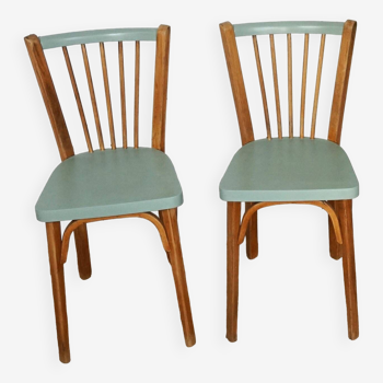 Pair of redesigned Baumann chairs