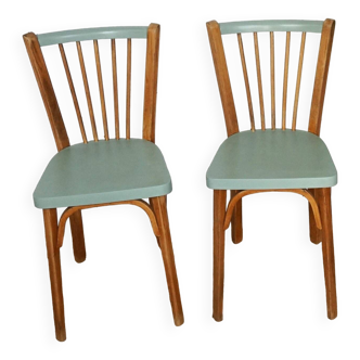 Pair of redesigned Baumann chairs