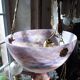 Art Nouveau chandelier Shell glass paste Muller brother Lunéville