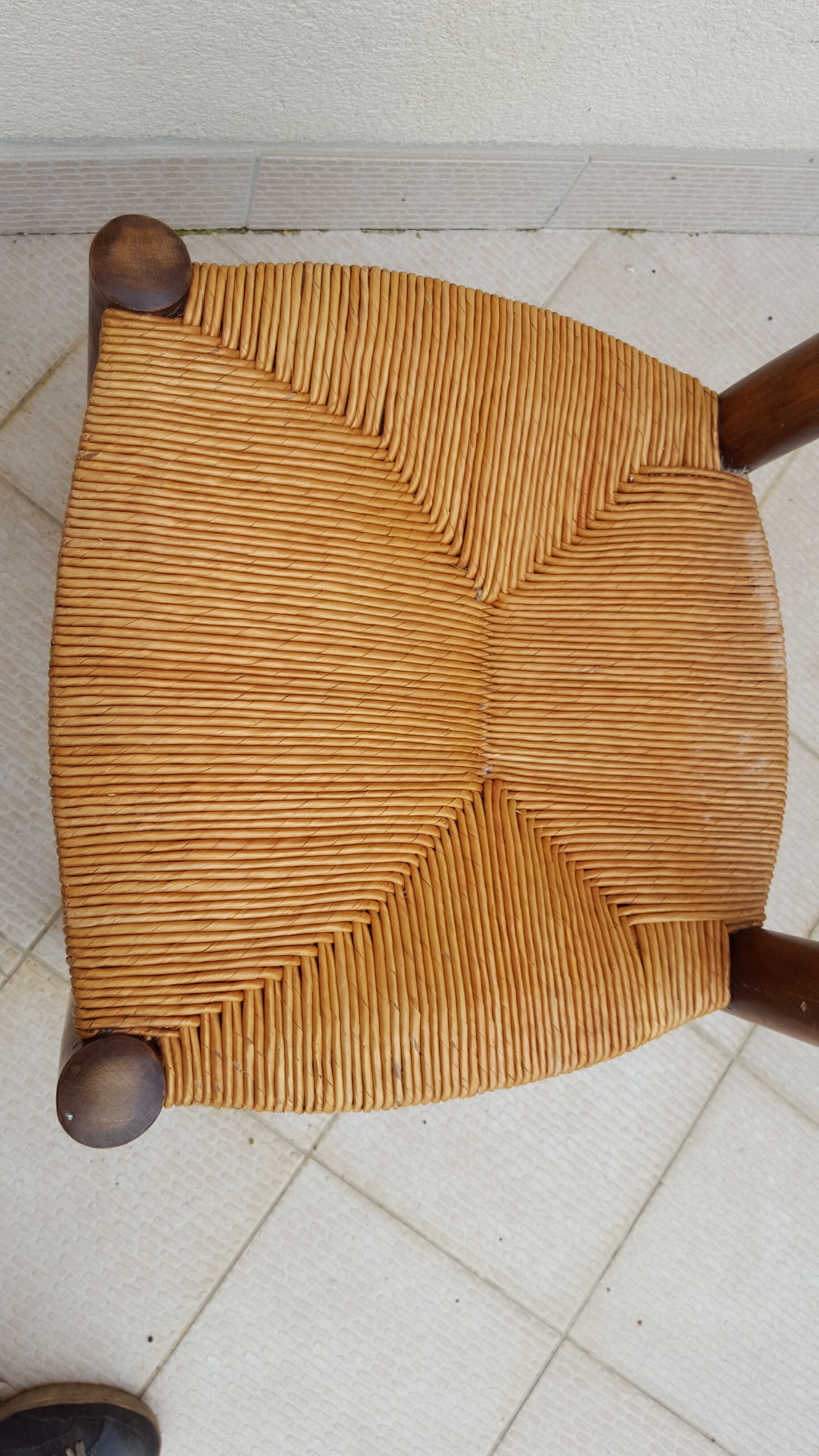 Rush chair France 1960-70s