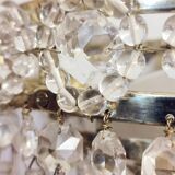 Classic crystal sconces. France, 1950s