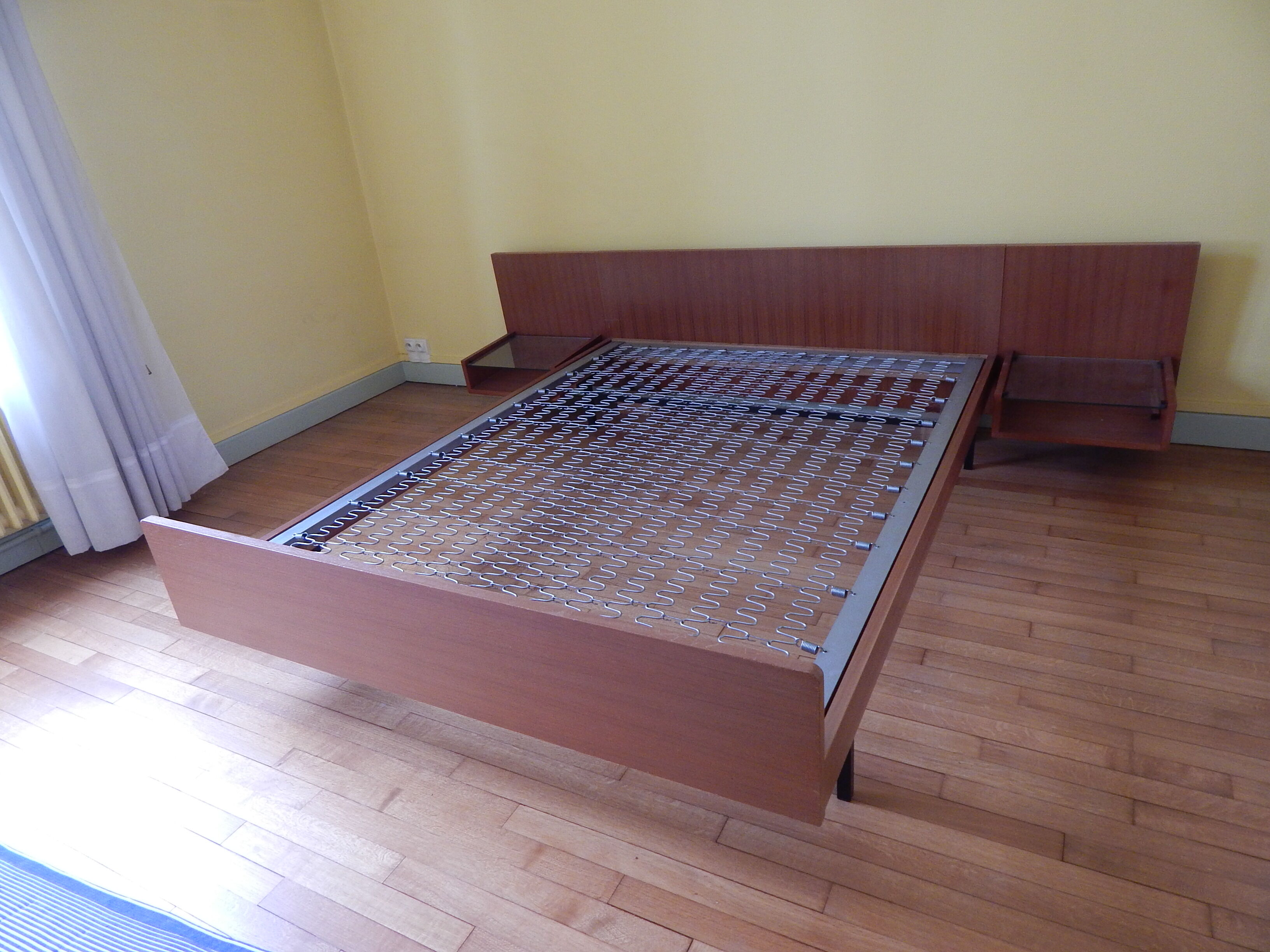 Bed with hanging bedside by ARP Minvielle edition