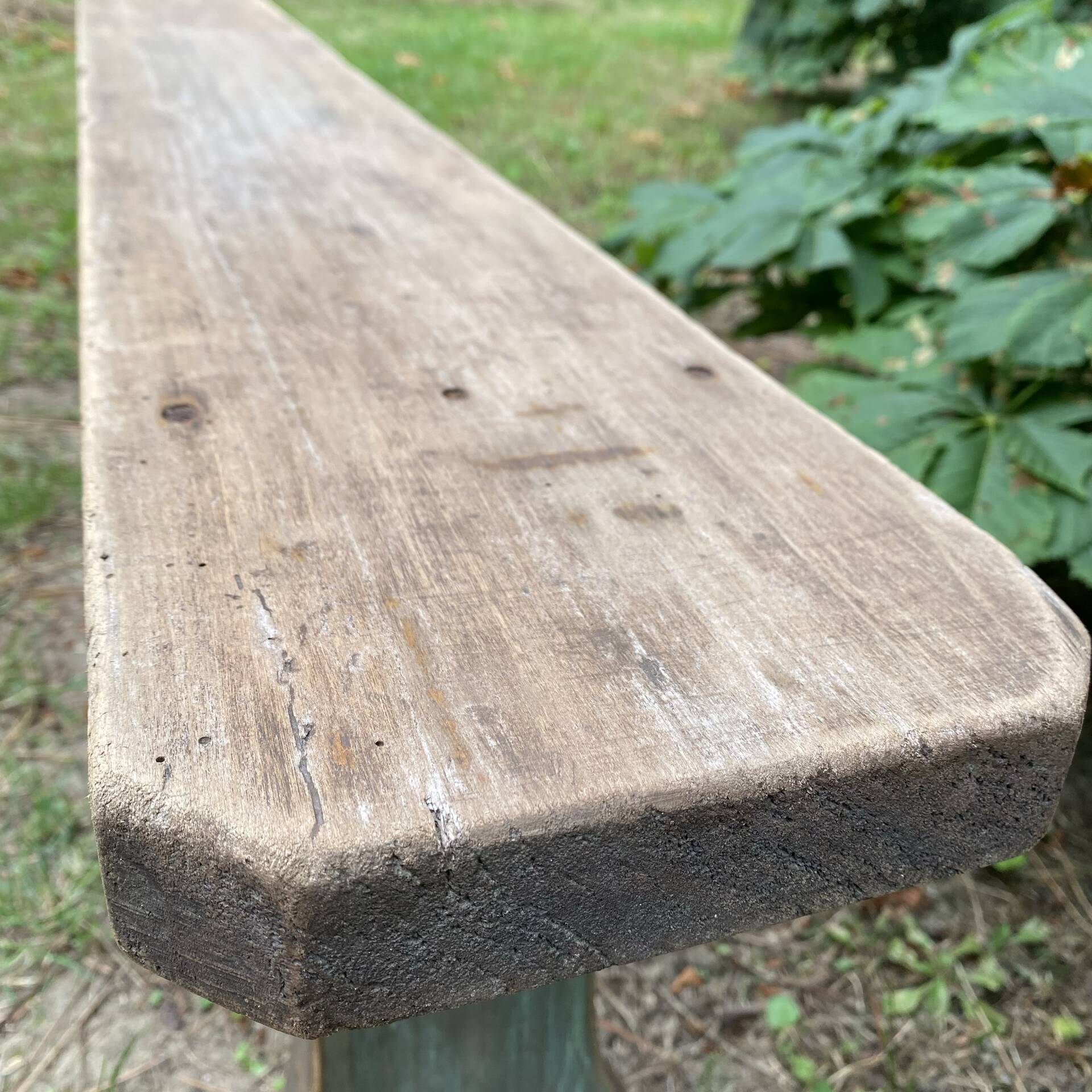 Old patinated farmhouse bench