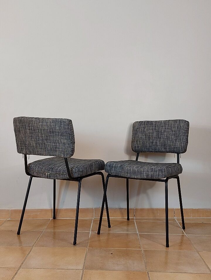 Set de 4 chaises design André Simard, édition Airborne, 1960