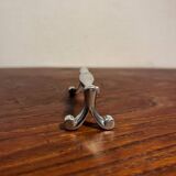 Silver metal knife cutlery holder, 80s design