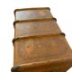 Brown wooden XL vintage chest / trunk / side table