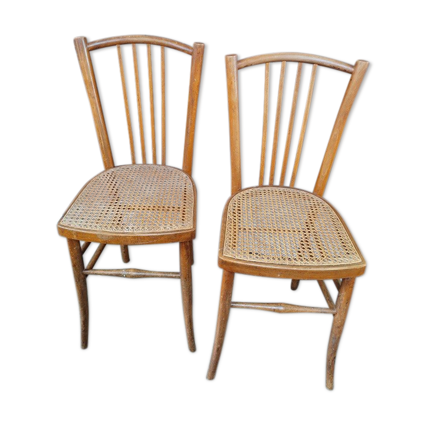 Chair Wood bistro bars Cannage