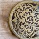 Vintage gilded brass trivet
