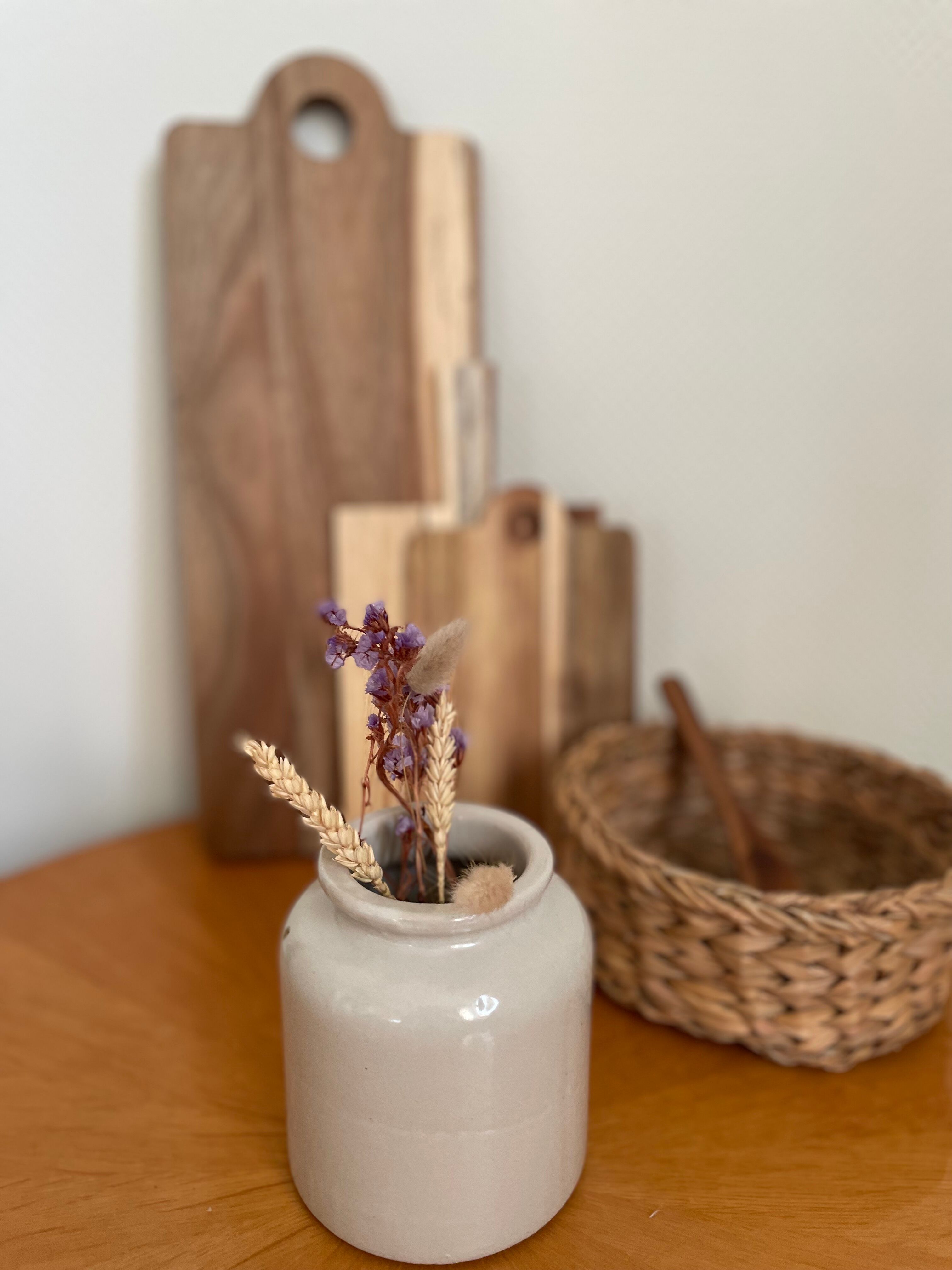 Vintage white stoneware pot