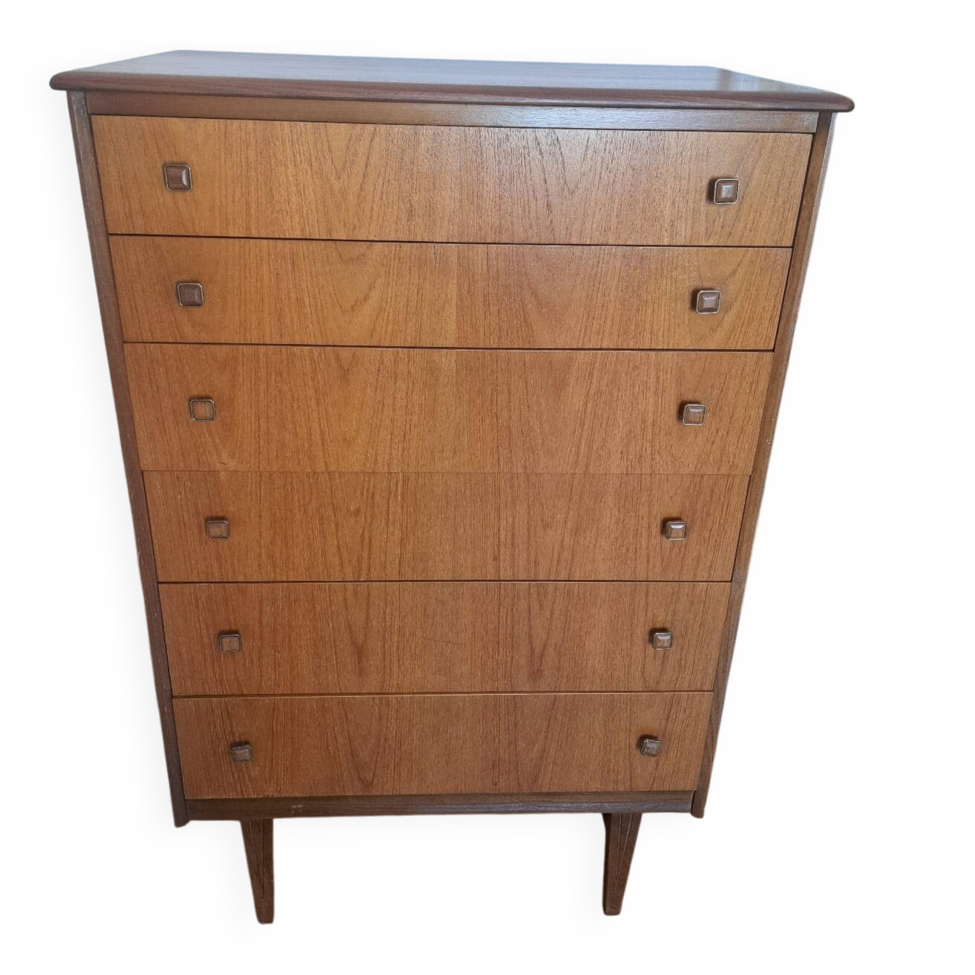 Scandinavian teak chest of drawers