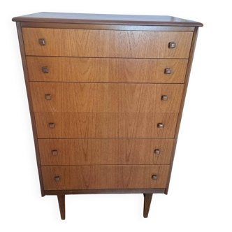 Scandinavian teak chest of drawers