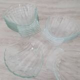 Glass scallop bowls