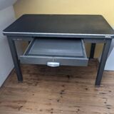 Industrial metal desk