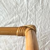 Vintage rattan and bamboo chest of drawers