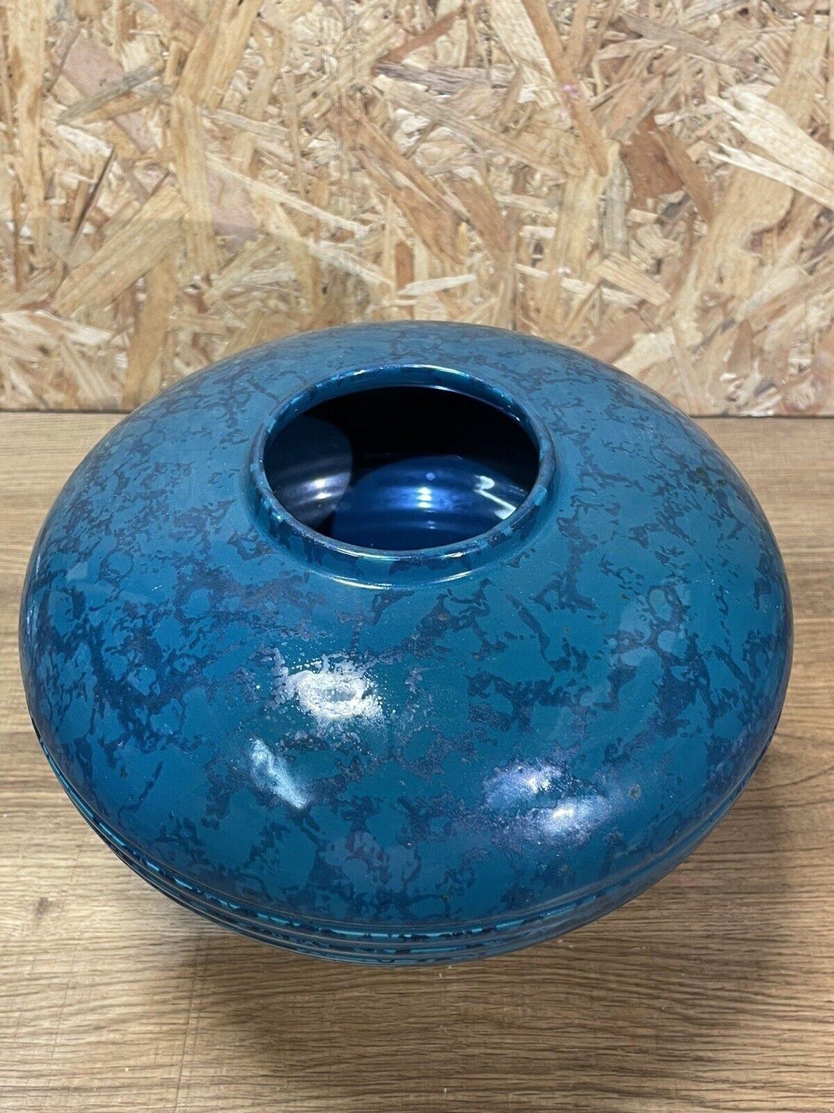 Vase ball earthenware Saint-Clement, France, art deco era