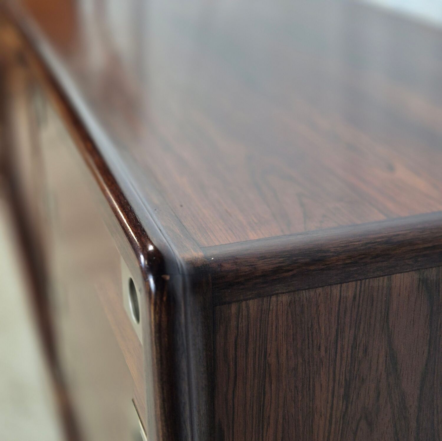 H.P. Hansen vintage rosewood Danish sideboard, TV cabinet 60s