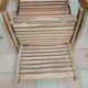Chaise longue étirable en teck