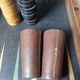 Backgammon game old wooden board game
