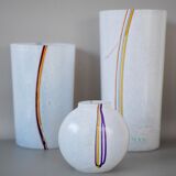 Glass vases by Vallien for Kosta Boda, set of 3