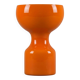 1970s Italian Space-Age Orange Glass Mushroom Vase