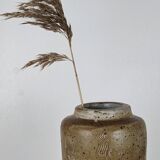 Pyrite stoneware vase with scarified wave decoration - 1970s