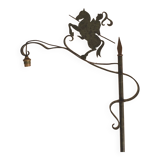Ironwork reading floor lamp