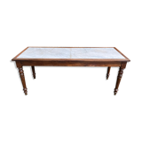 Louis Philippe marble farmhouse loom table