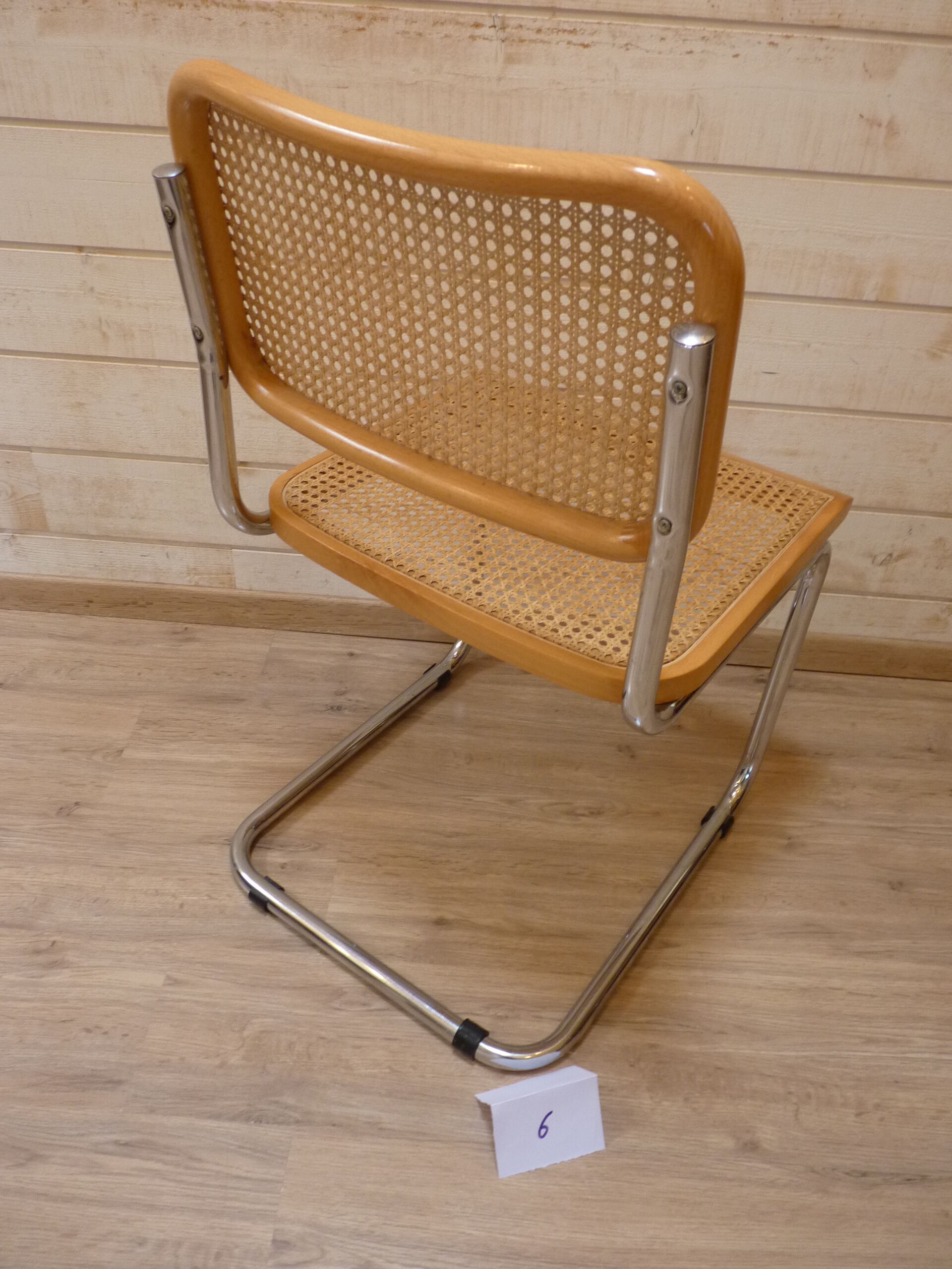 Eight chairs "Cesca B32" by Marcel Breuer