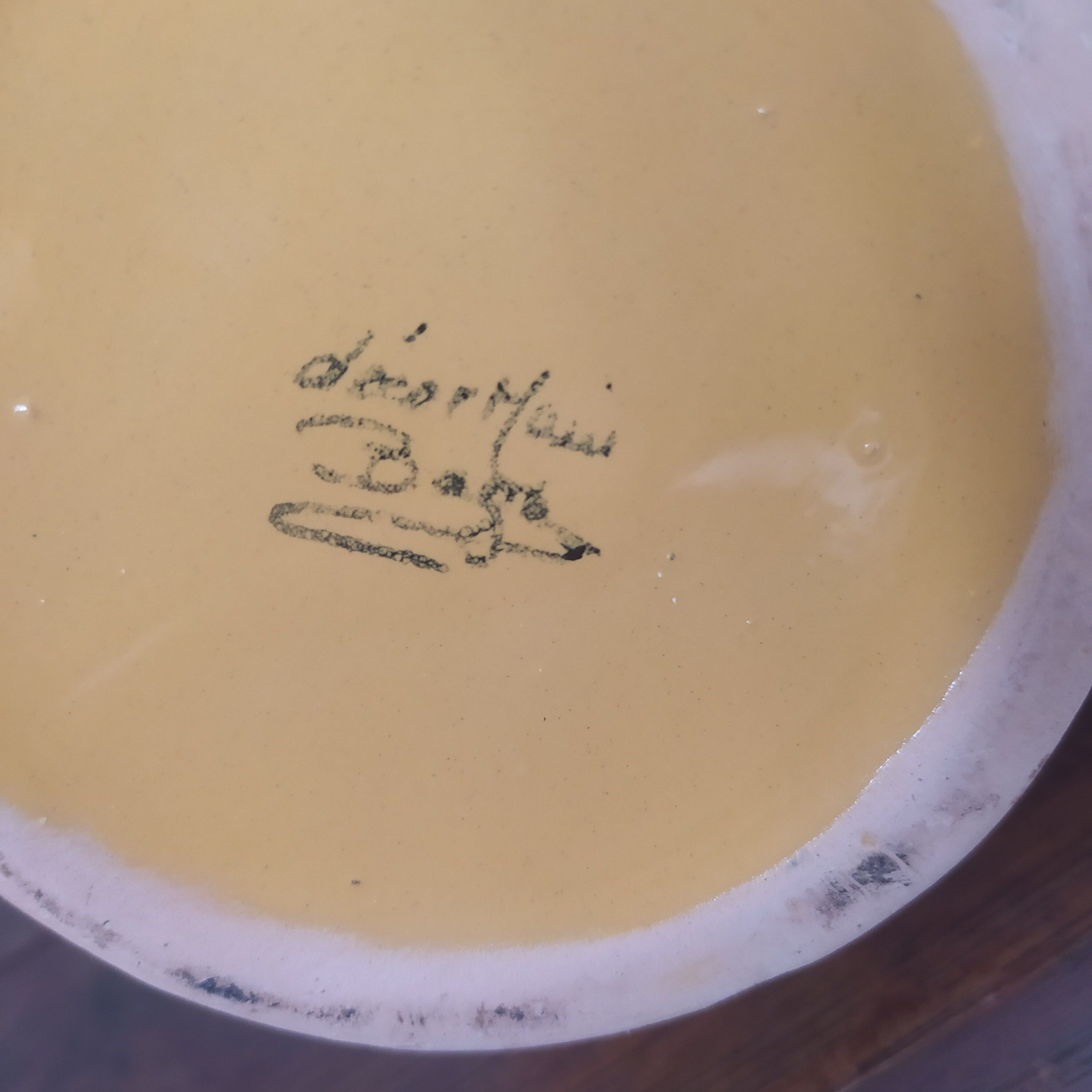 Provencal ceramic pitcher cat-shaped