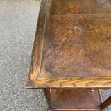 Louis XV side table with 2 drawers in solid wood from the 19th century