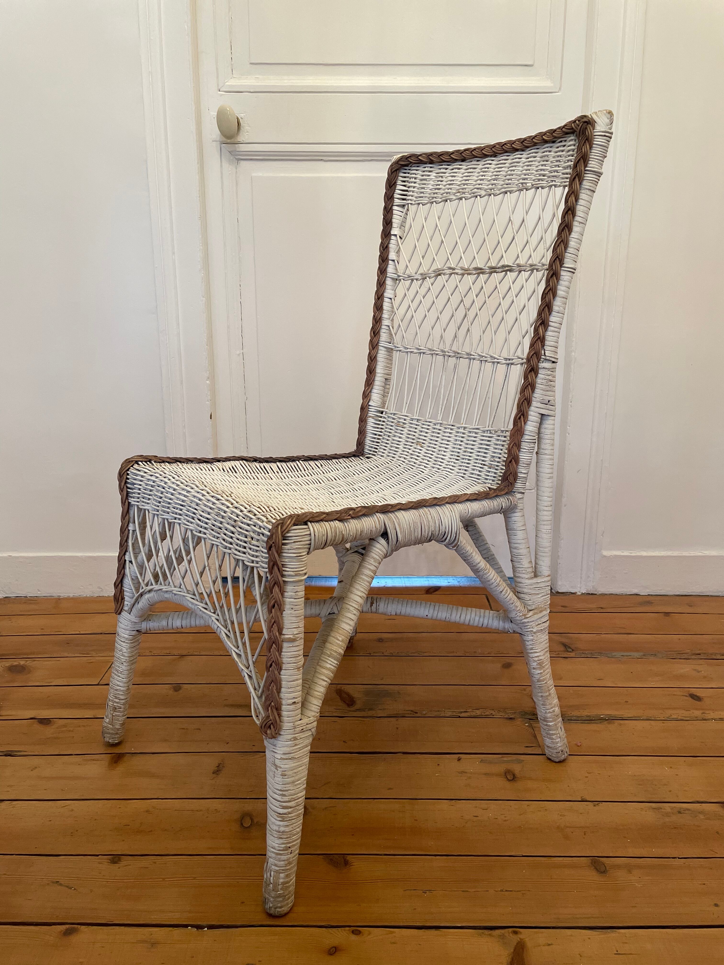 Old rattan chair