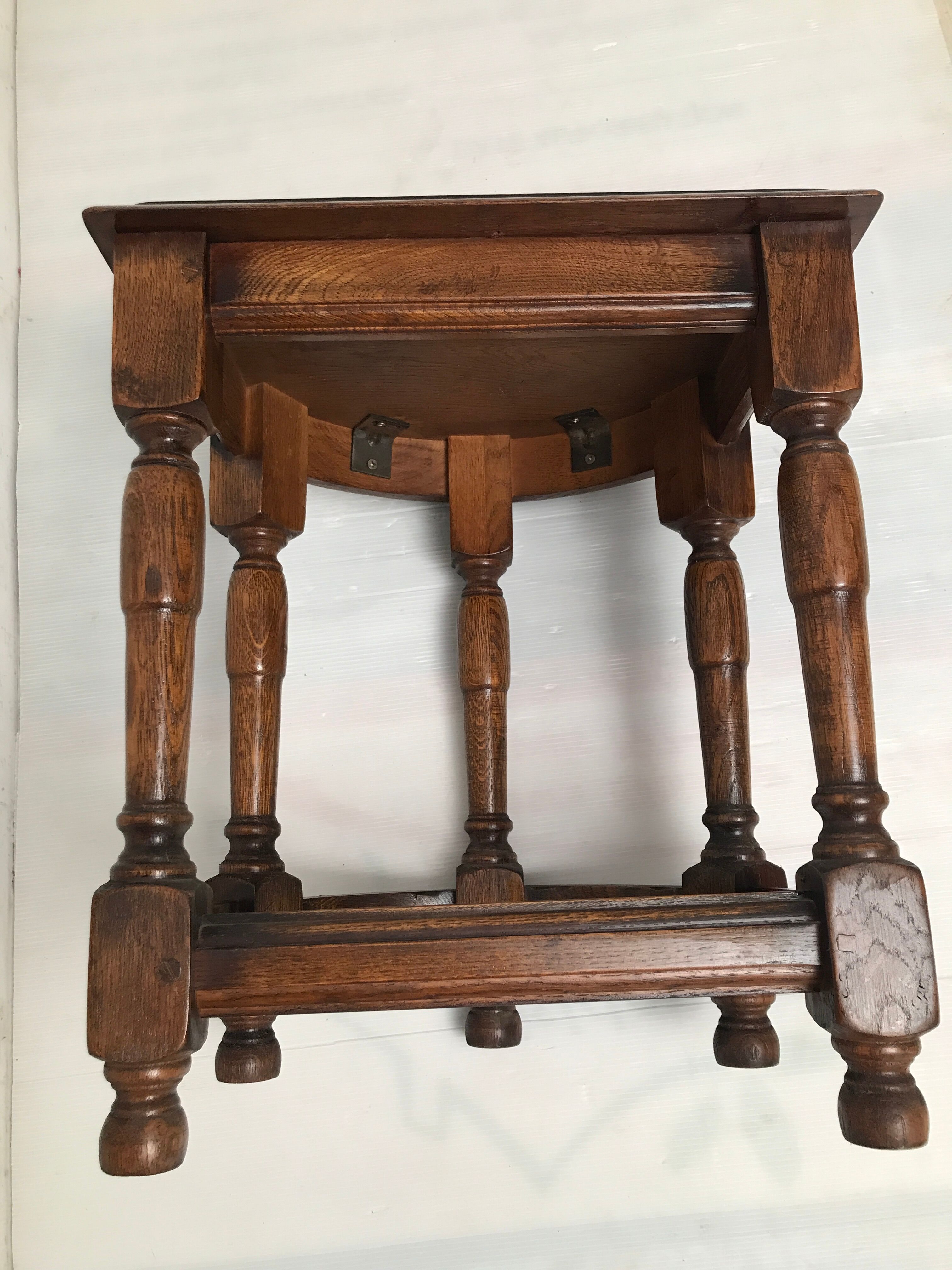 vintage half moon farmhouse stool