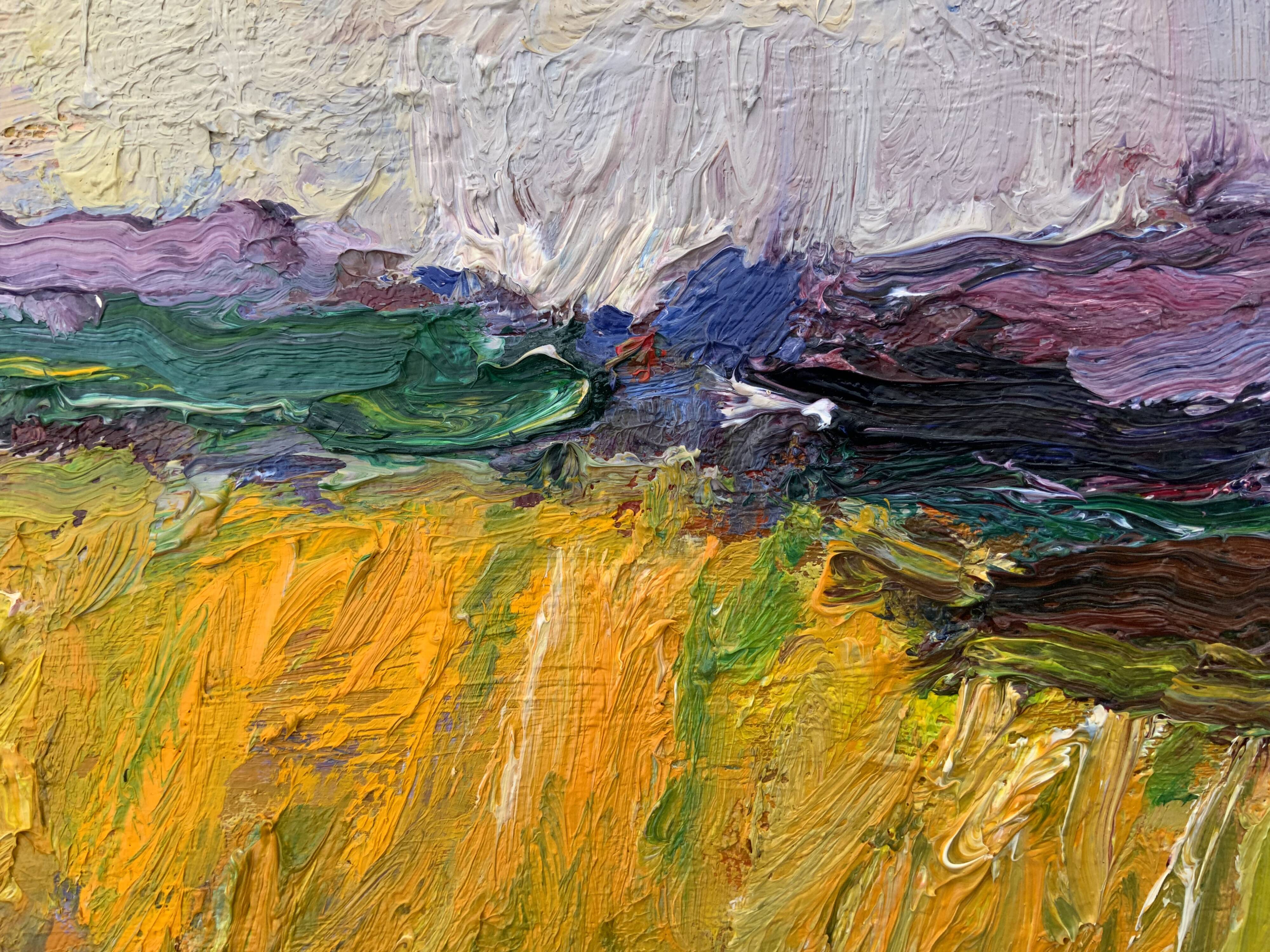 Vintage Original Expressionist Oil On Canvas By A. Eres, 1977