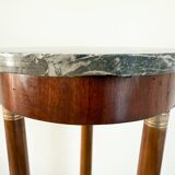 Athenian mahogany and marble side table, Empire style, early 20th century