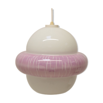 Suspension en verre du milieu du siècle, années 1960