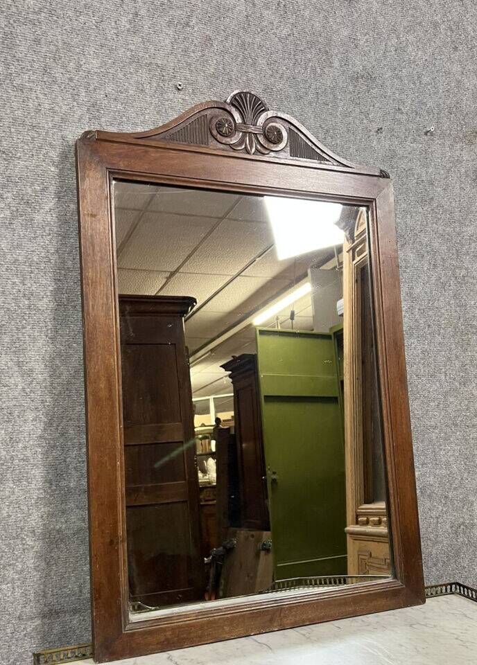 Art Nouveau period oak mirror circa 1900
