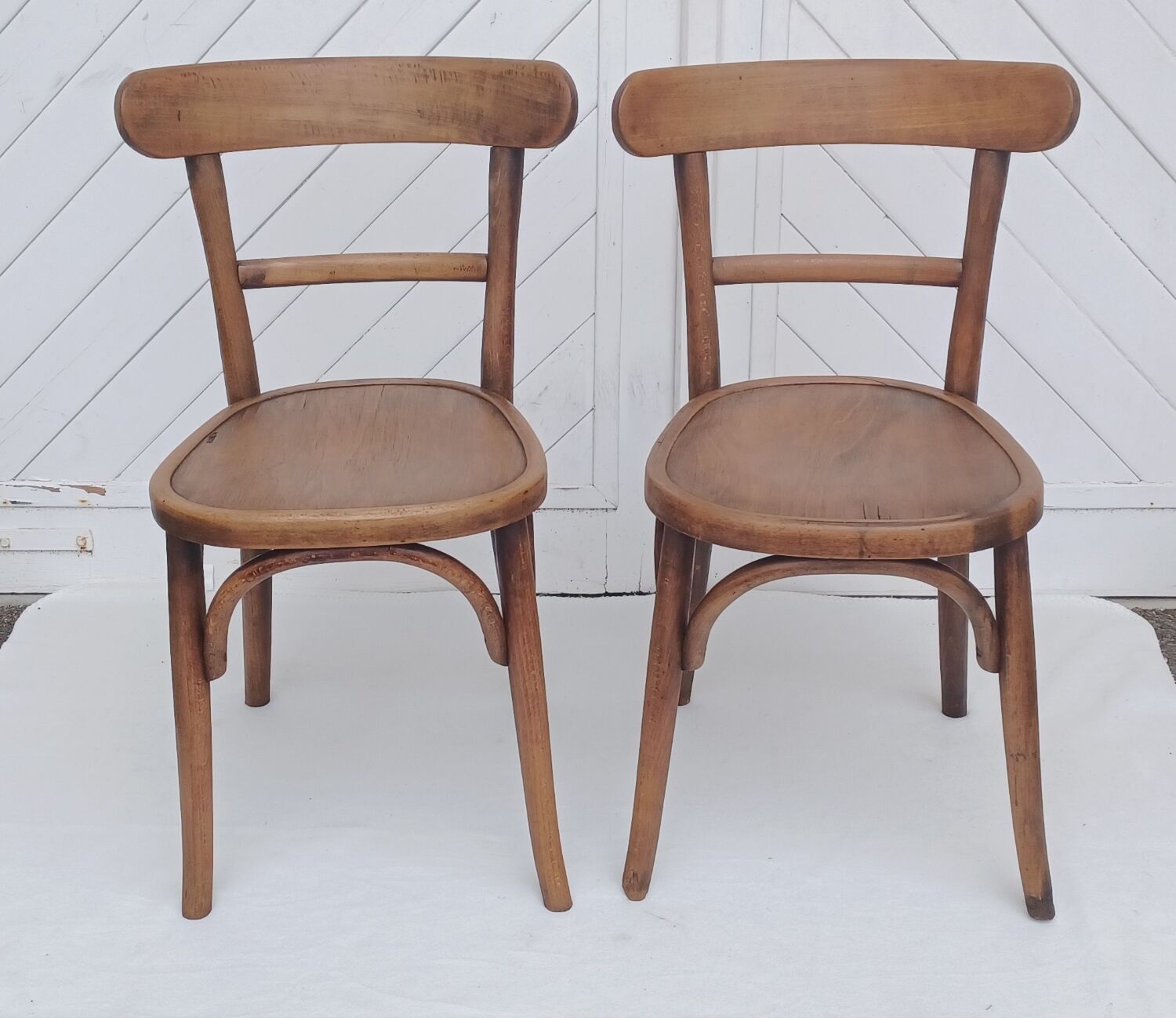 Paire de chaises bistrot Walter Baumann