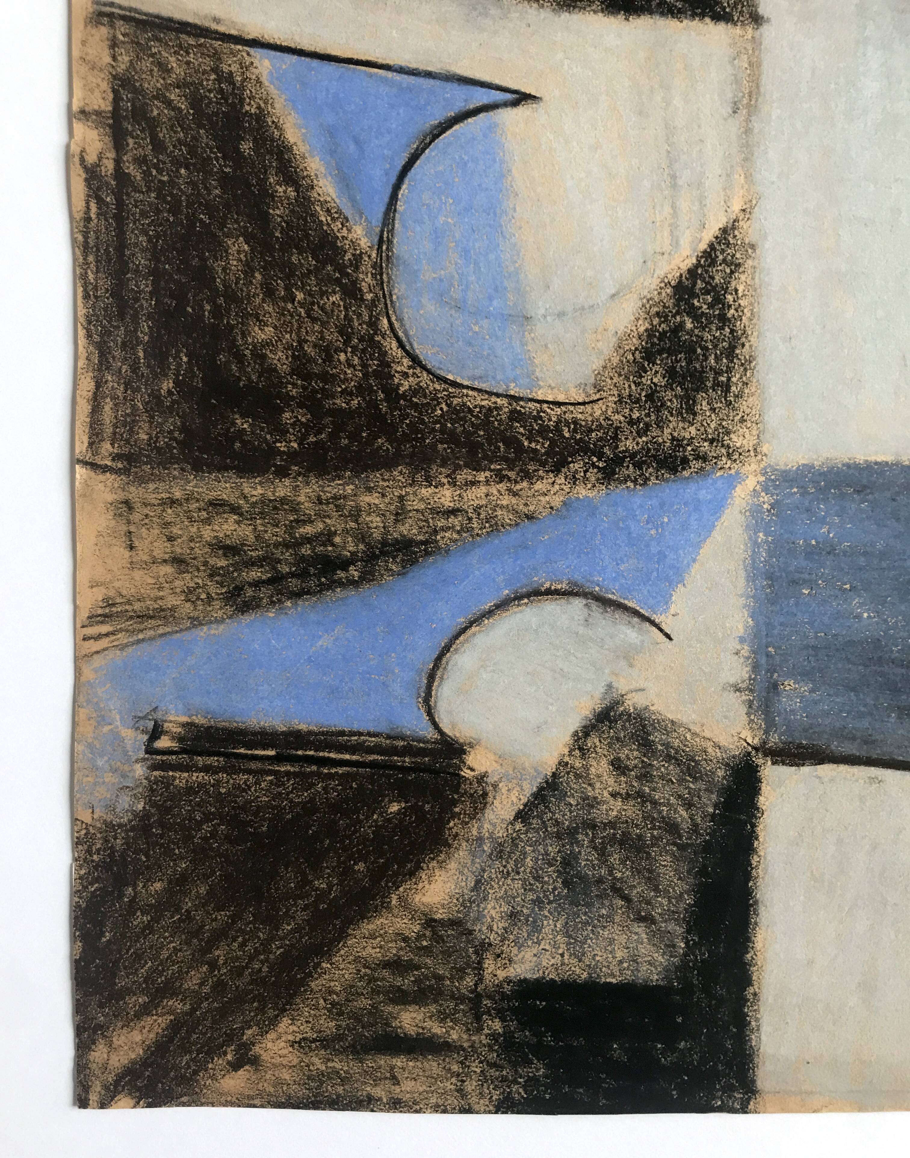 Heide lindecke, untitled, circa 1960-70. mixed media in colors on p