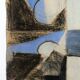 Heide lindecke, untitled, circa 1960-70. mixed media in colors on p