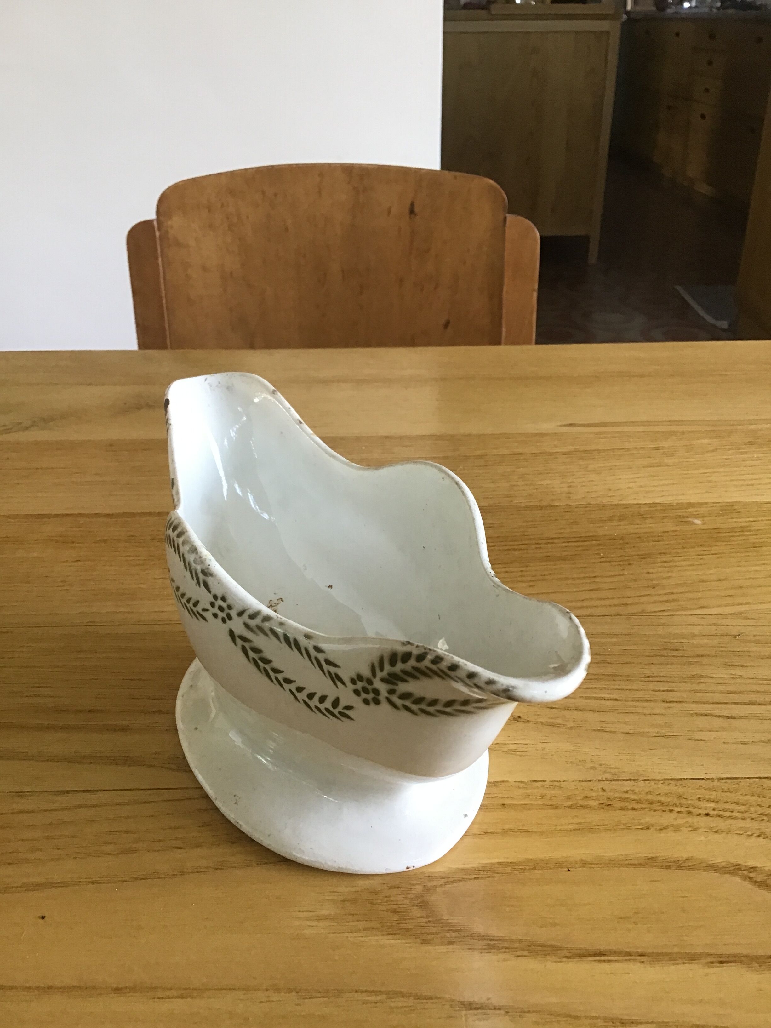 Gravy boat en faience Clairefontaine