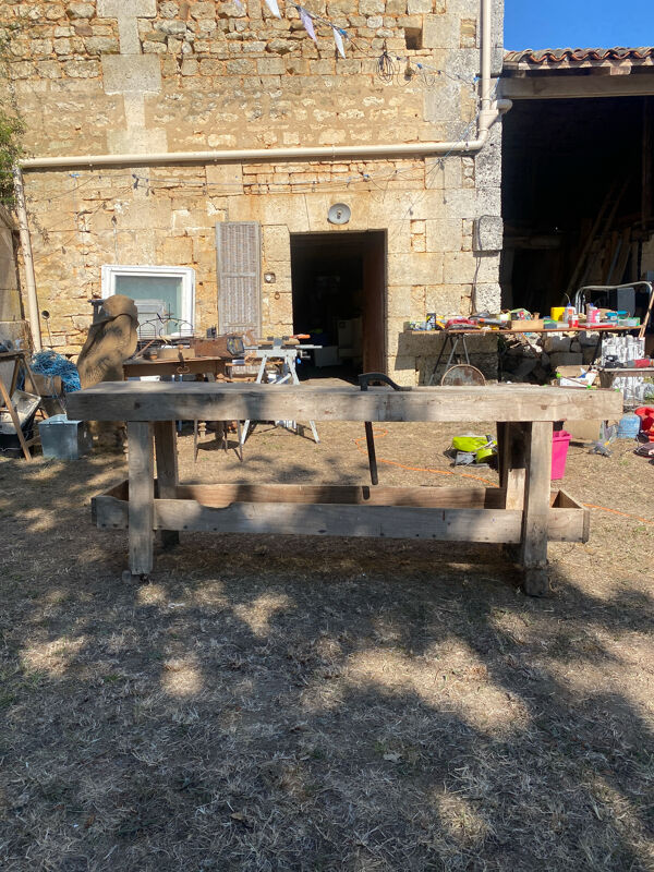 Établi vieux chêne