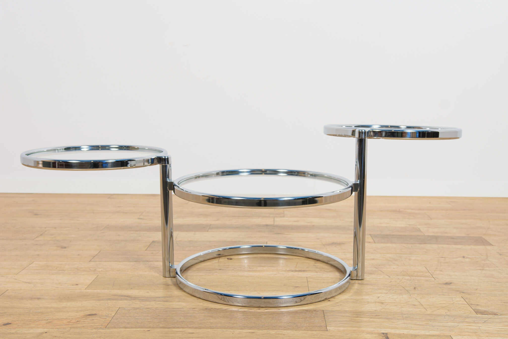 Mid-Century Chrome and Glass Coffee Table by Milo Baughman, USA, 1970s