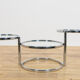 Mid-Century Chrome and Glass Coffee Table by Milo Baughman, USA, 1970s