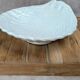 Large antique shell-shaped dish – iridescent finish