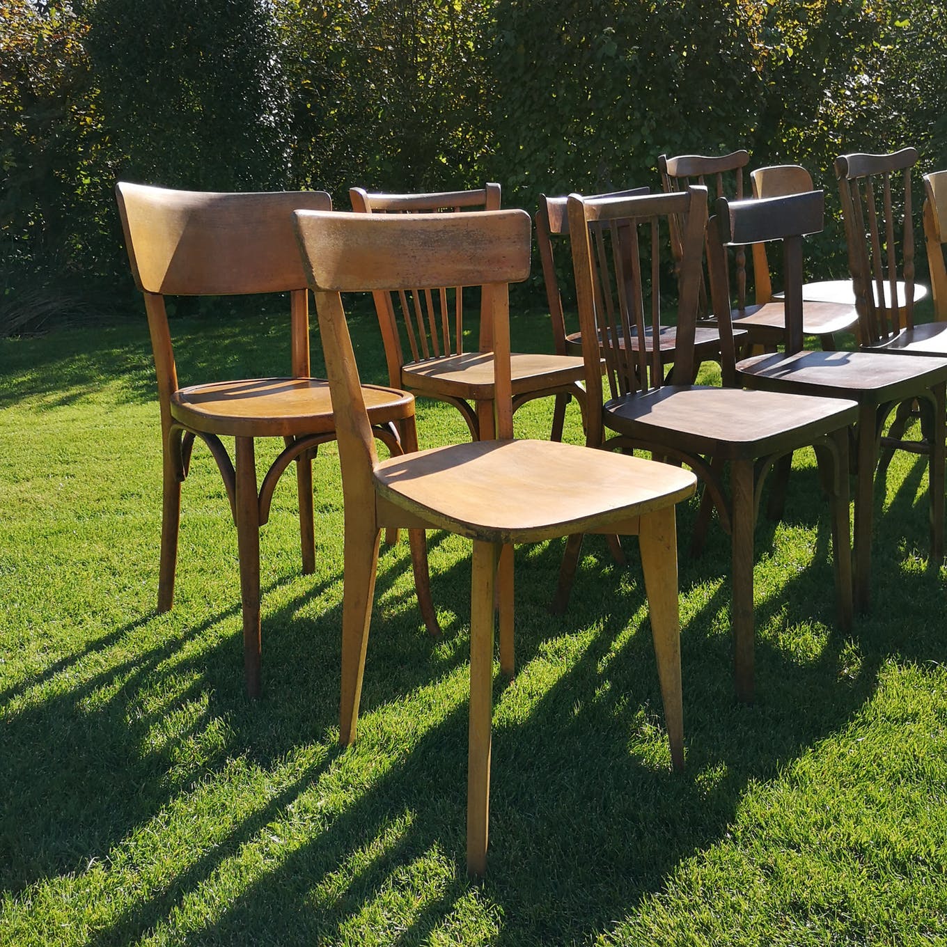 Set of 10 chairs Bistro