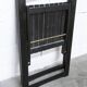 Chaise pliante Aldo Jacober pour Alberto Bazzani noire 1960 d'origine