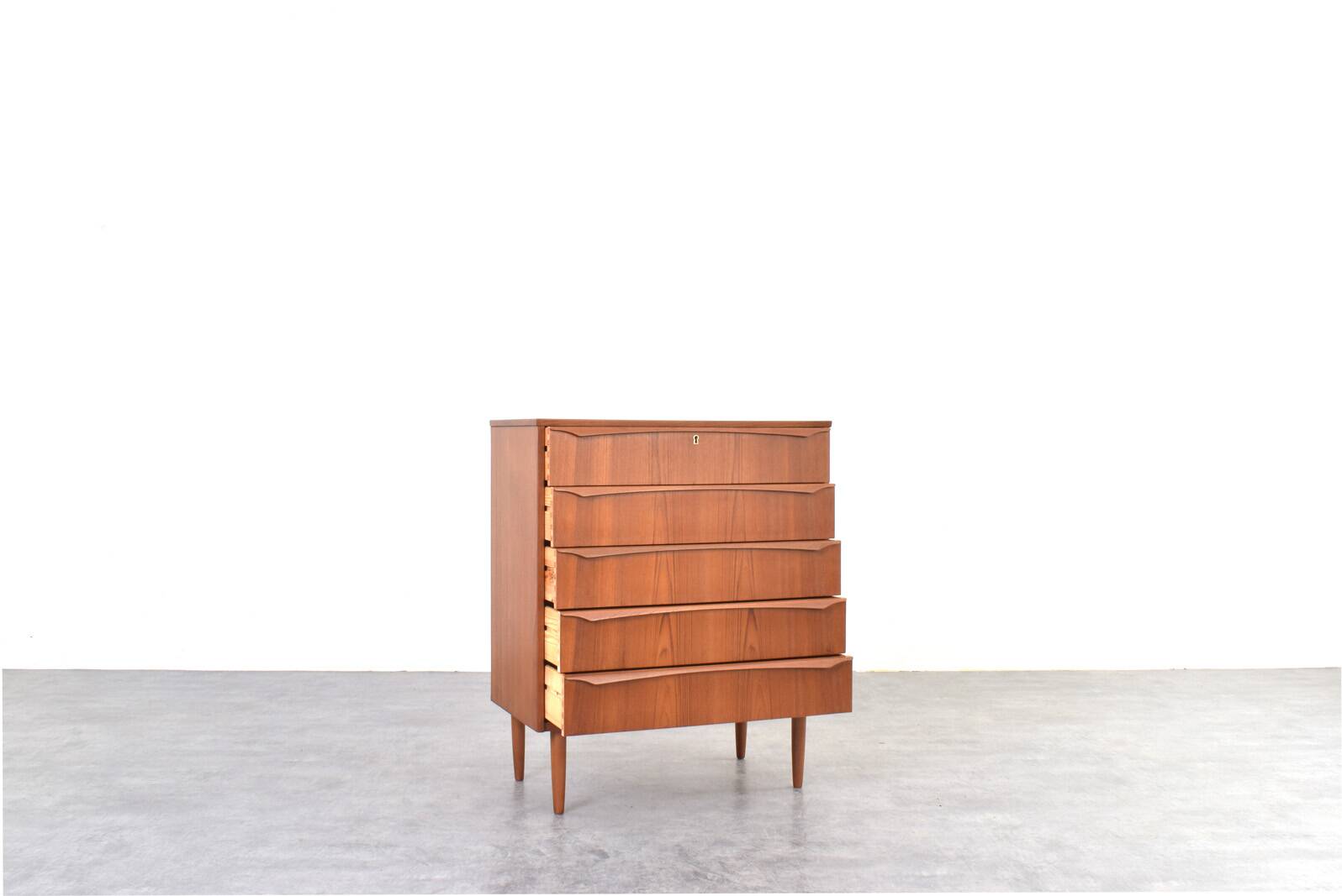 Mid-Century Danish Teak Chest of Drawers, 1960s.