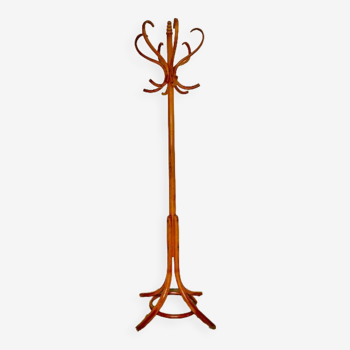 Parrot coat rack on beech legs