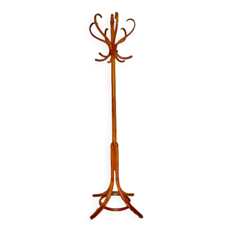 Parrot coat rack on beech legs