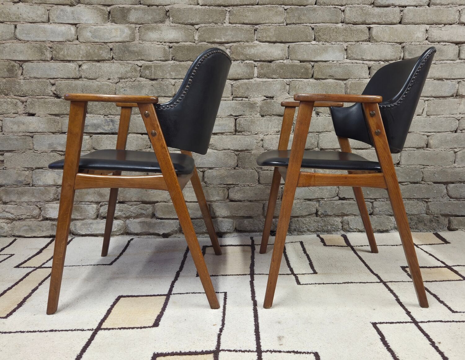 Pair of armchairs by Cees Braakman for Pastoe 1960